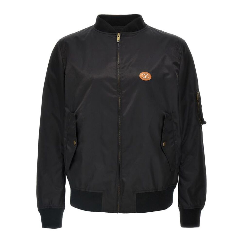 Valentino Garavani Black Polyamide Men's Bomber